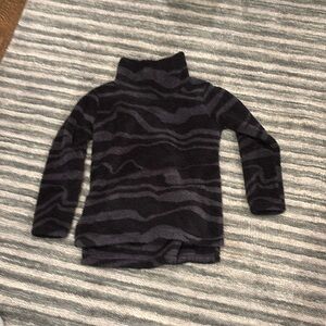 Gray and black zella turtleneck sweater